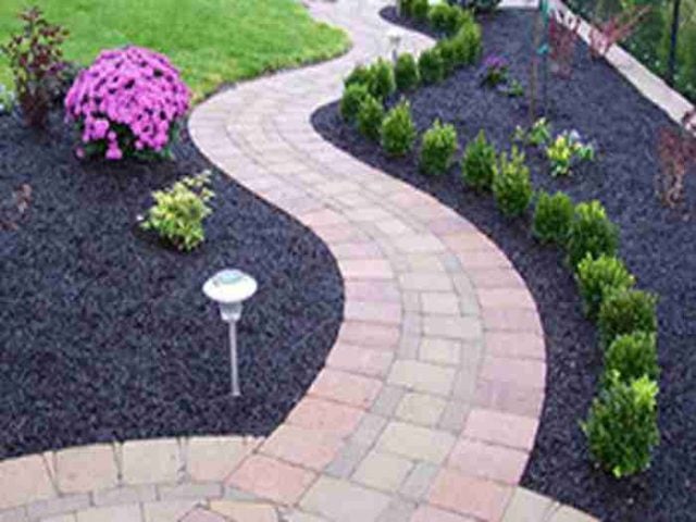 outdoor walkway and planting - landscape Nanaimo