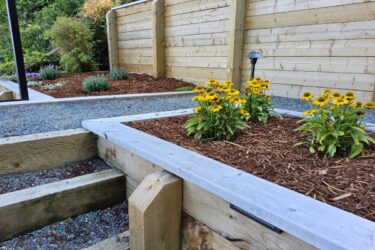 terrace level with garden plants nanaimo