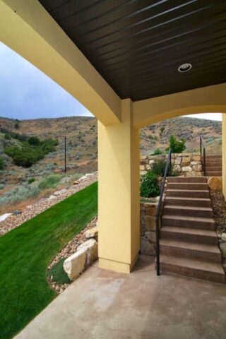 tuscan style home and gardens