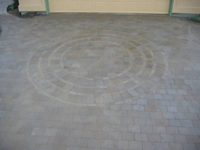circles in paving stone nanaimo