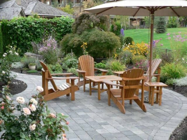 seating area and planting nanaimo